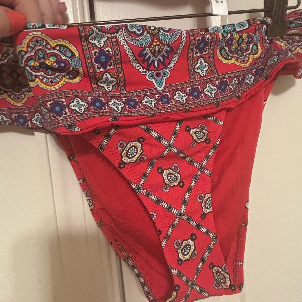 Nanette Lepore Red Paisley Bikini - EUC - Picture 2 of 5